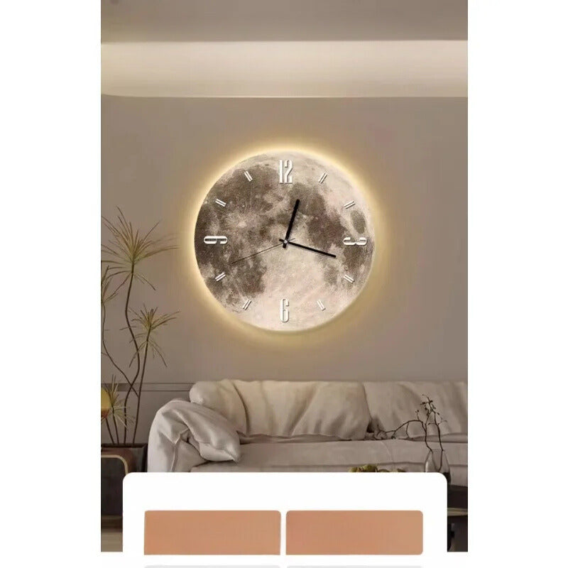 ArtTime - Elegant Wall Clock with Creative Artwork and LED Lighting