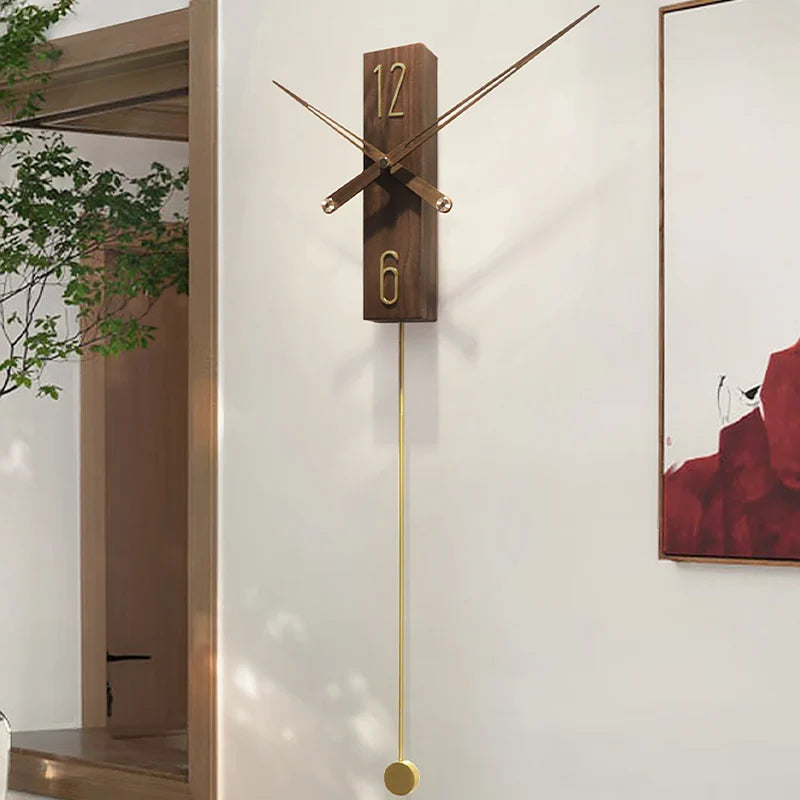 TimberCraft - Large Walnut Wall Clock