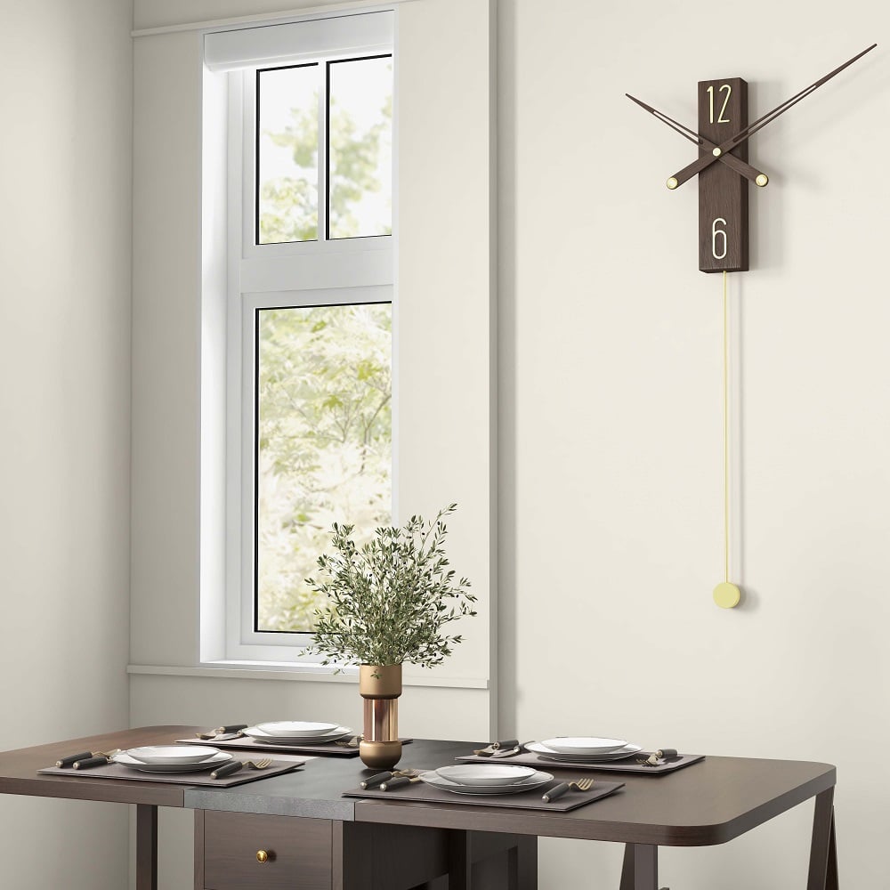 TimberCraft - Large Walnut Wall Clock