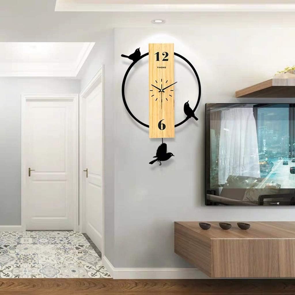 Avian Time - Elegant Birds Wall Clock