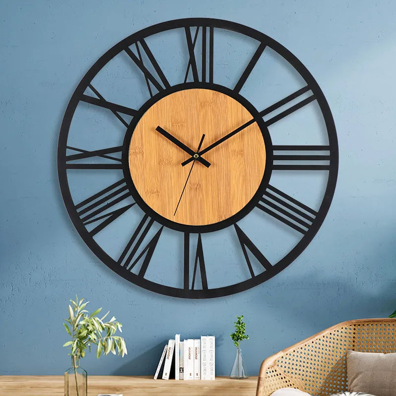 Nordic Time - Large 3D Wall Clock with Roman Numerals