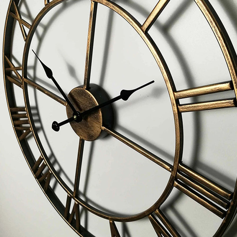 NordicaTime - Silent 3D Roman Numeral Wall Clock