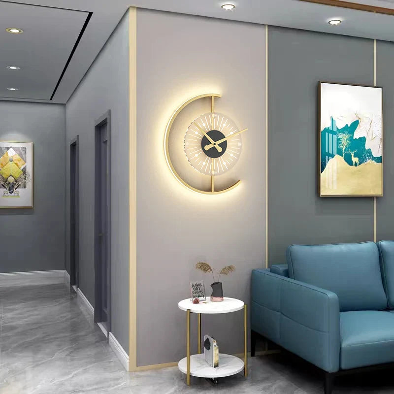 LumiClock - Modern LED Clock Wall Lamp