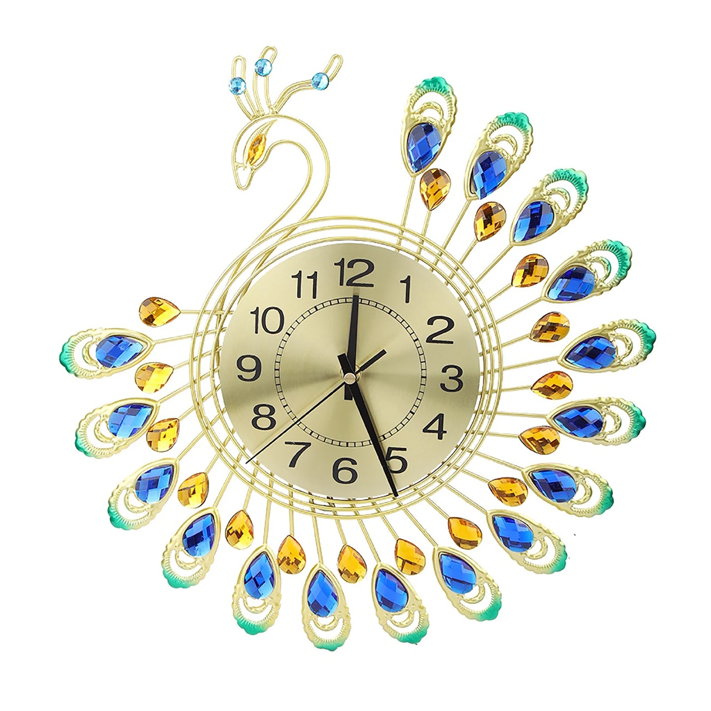 TimePlume - Peacock Wall Clock