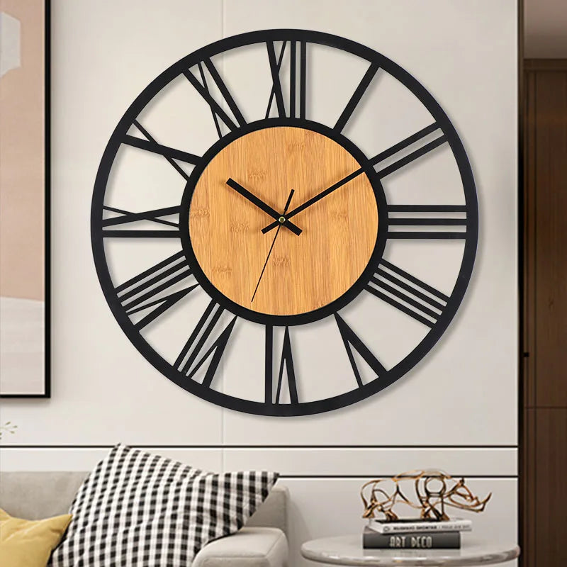 Nordic Time - Large 3D Wall Clock with Roman Numerals