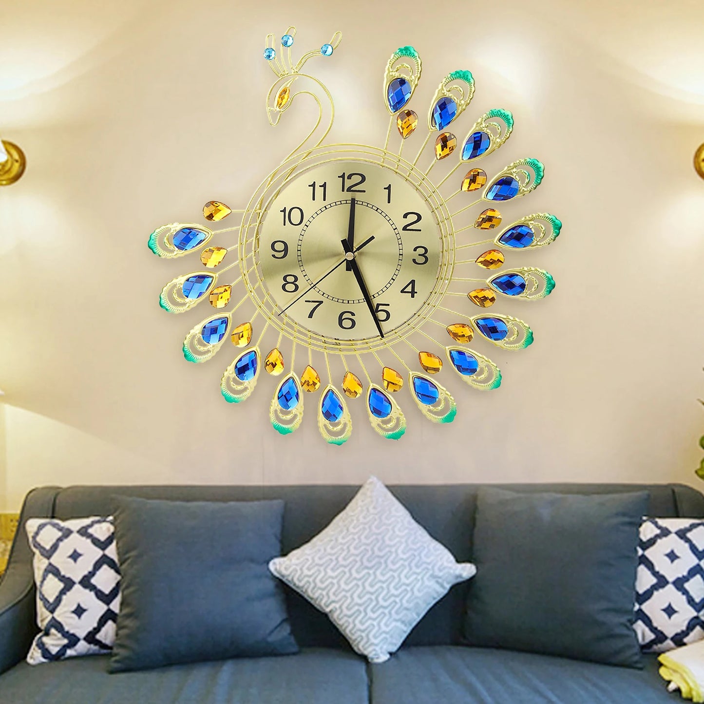TimePlume - Peacock Wall Clock