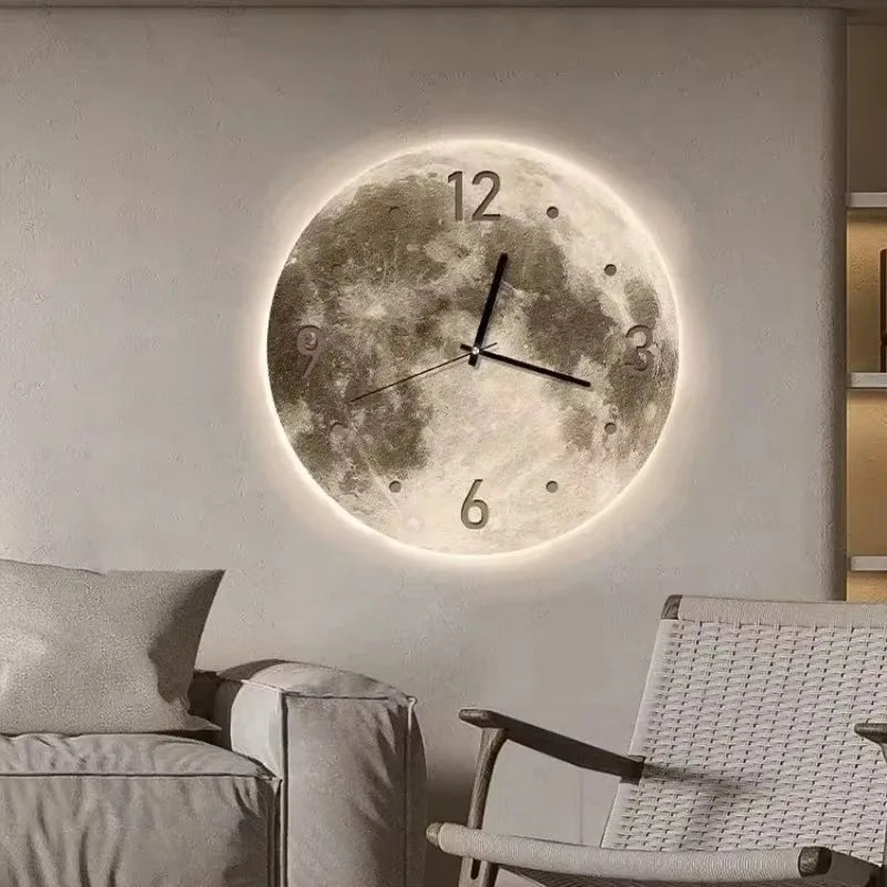 ArtTime - Elegant Wall Clock with Creative Artwork and LED Lighting