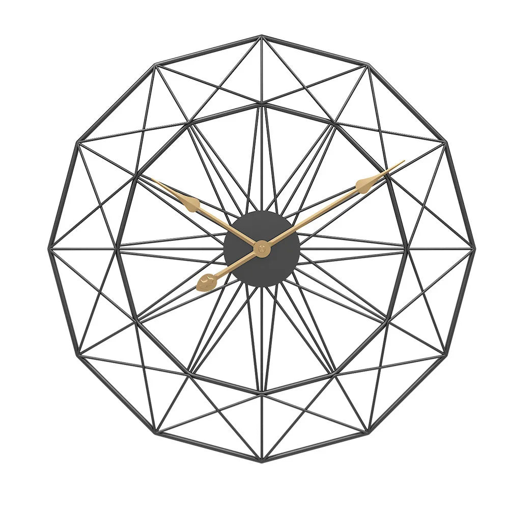 NordicTime - Large Silent 50cm Metal Wall Clock