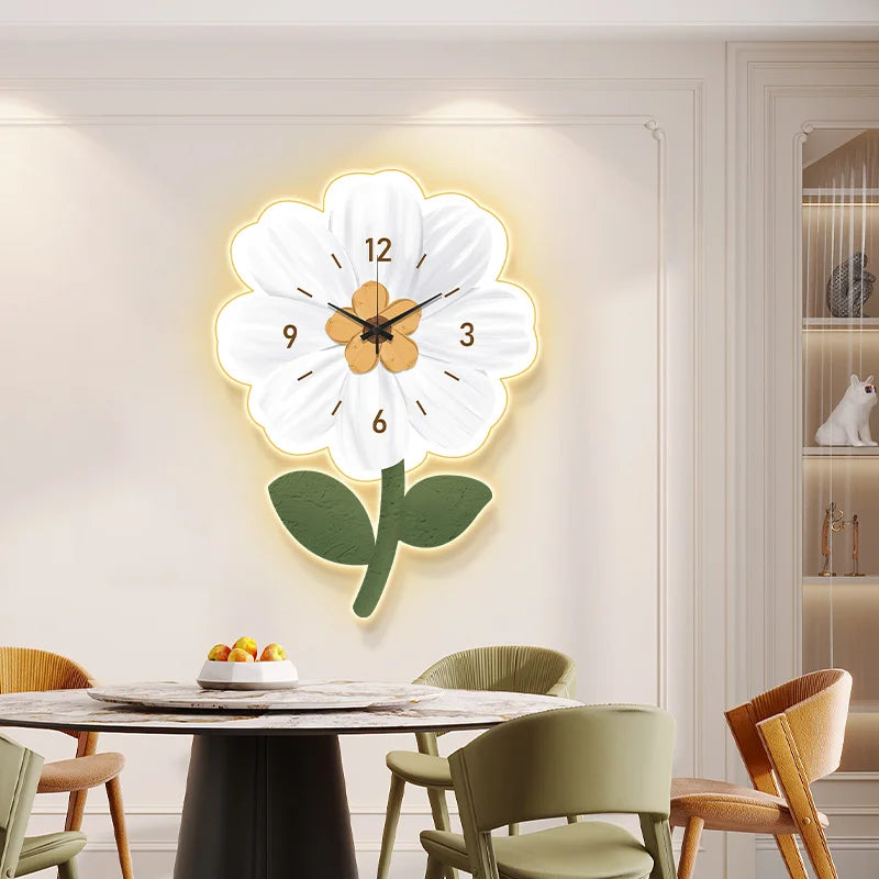 SunBloom – Nordic Sunflower Wall Clock for Living Spaces