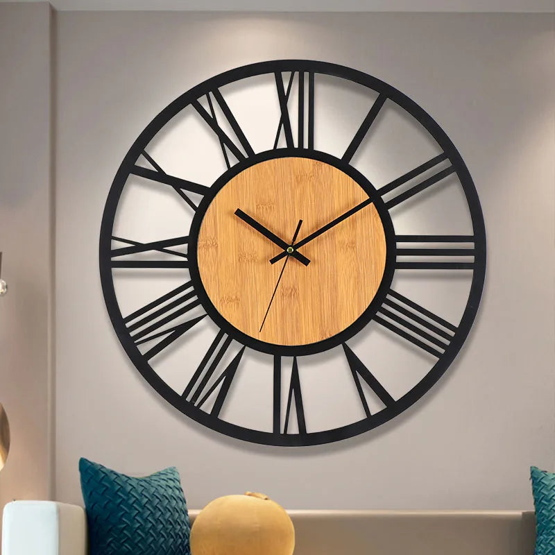 Nordic Time - Large 3D Wall Clock with Roman Numerals