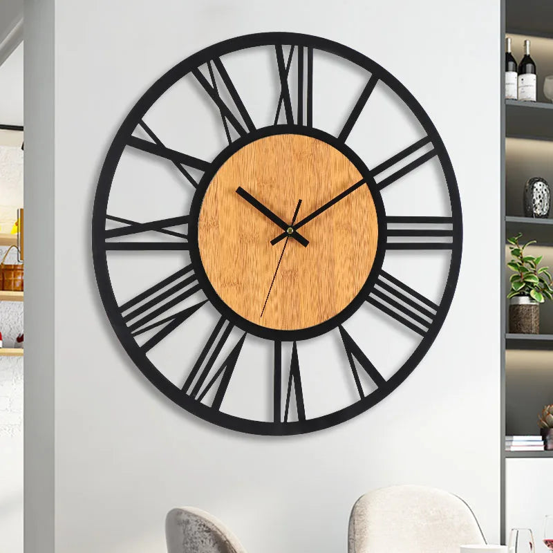 Nordic Time - Large 3D Wall Clock with Roman Numerals