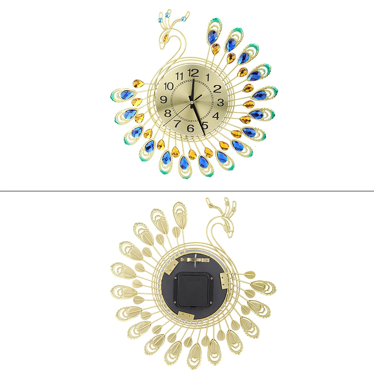 TimePlume - Peacock Wall Clock