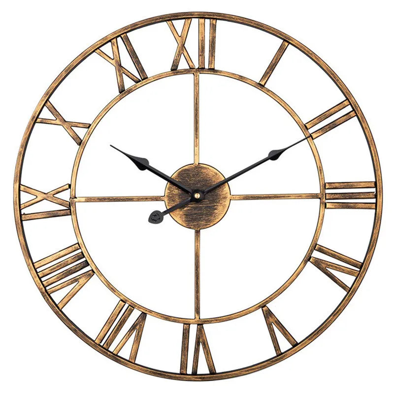 NordicaTime - Silent 3D Roman Numeral Wall Clock