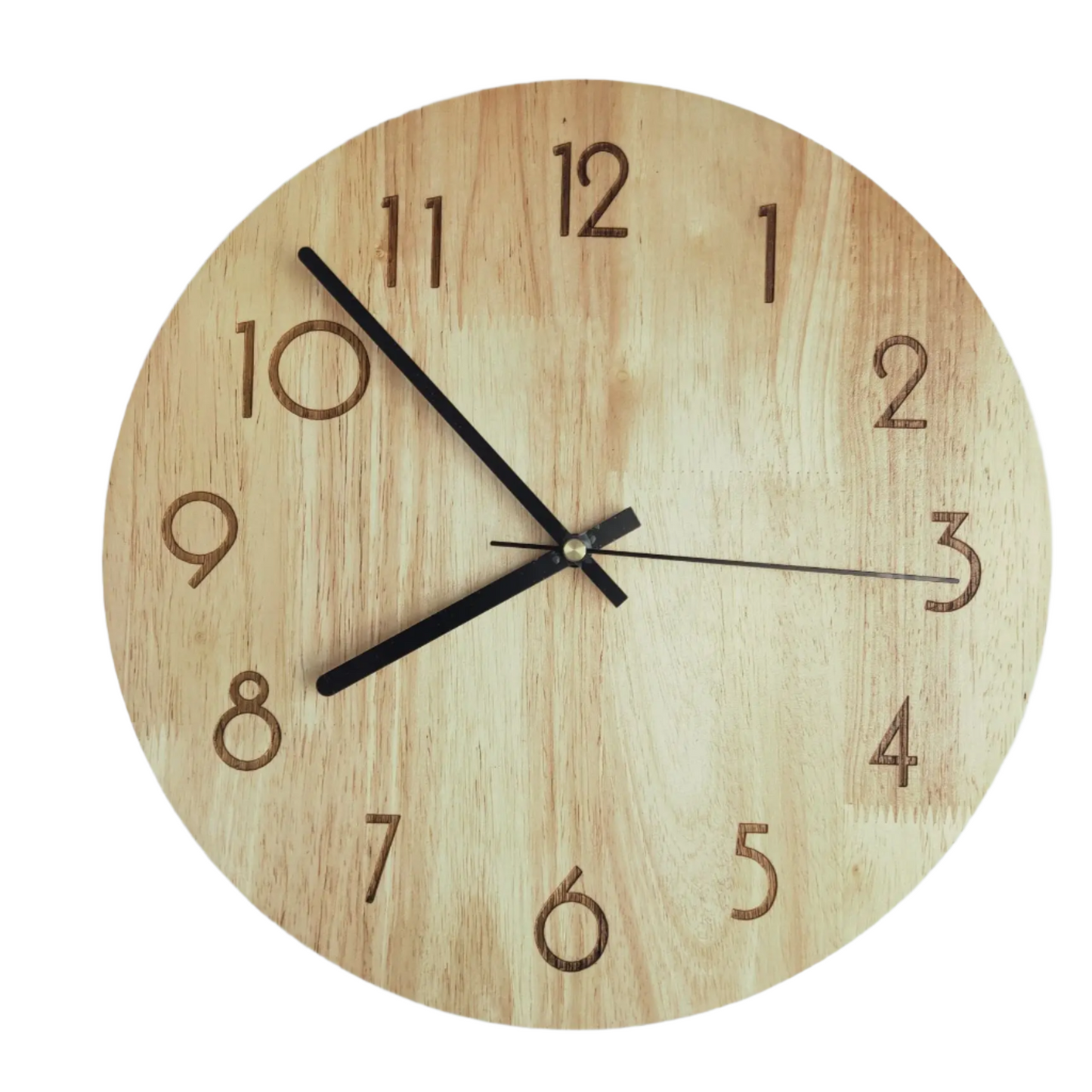 CalmCraft - Wooden Silent Wall Clock