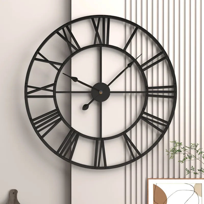 NordicaTime - Silent 3D Roman Numeral Wall Clock