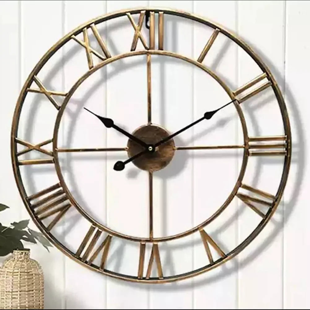 NordicaTime - Silent 3D Roman Numeral Wall Clock