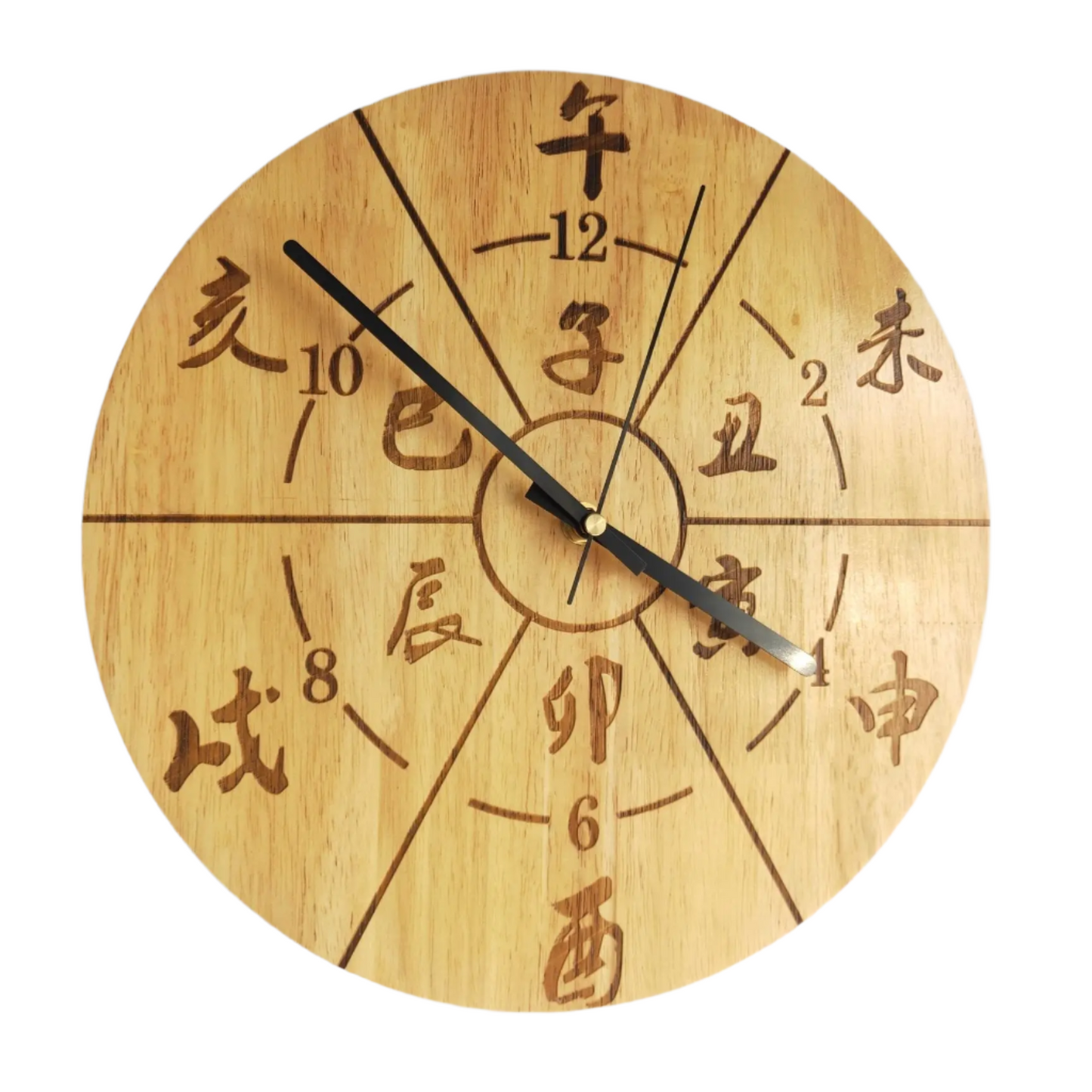 CalmCraft - Wooden Silent Wall Clock
