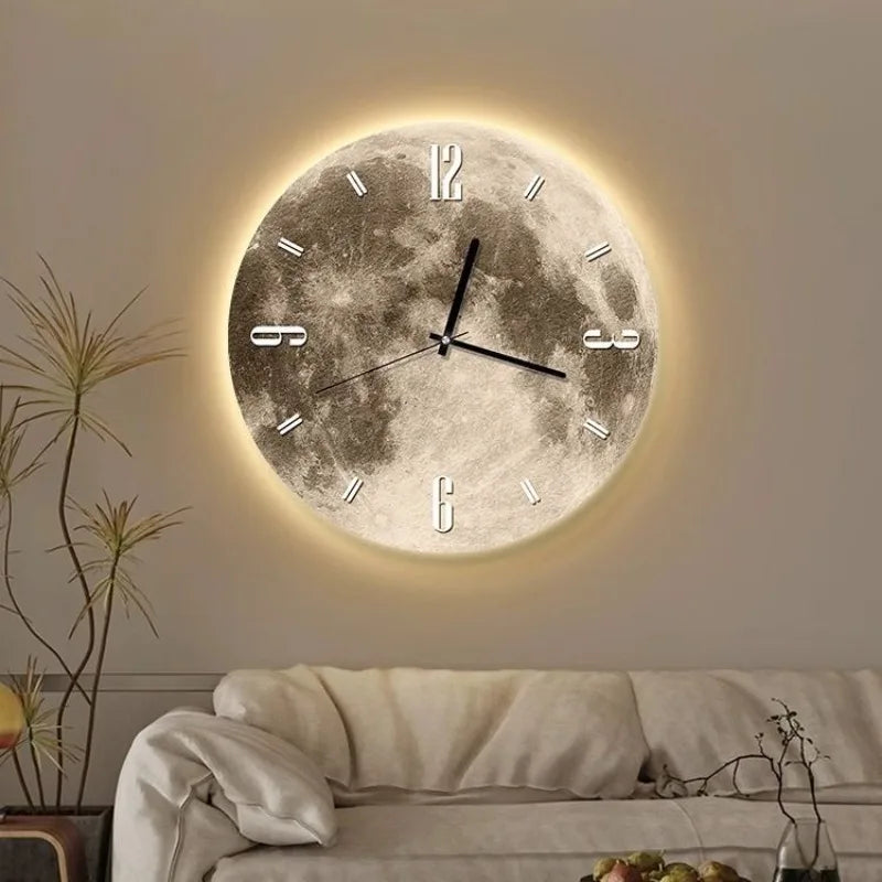 ArtTime - Elegant Wall Clock with Creative Artwork and LED Lighting