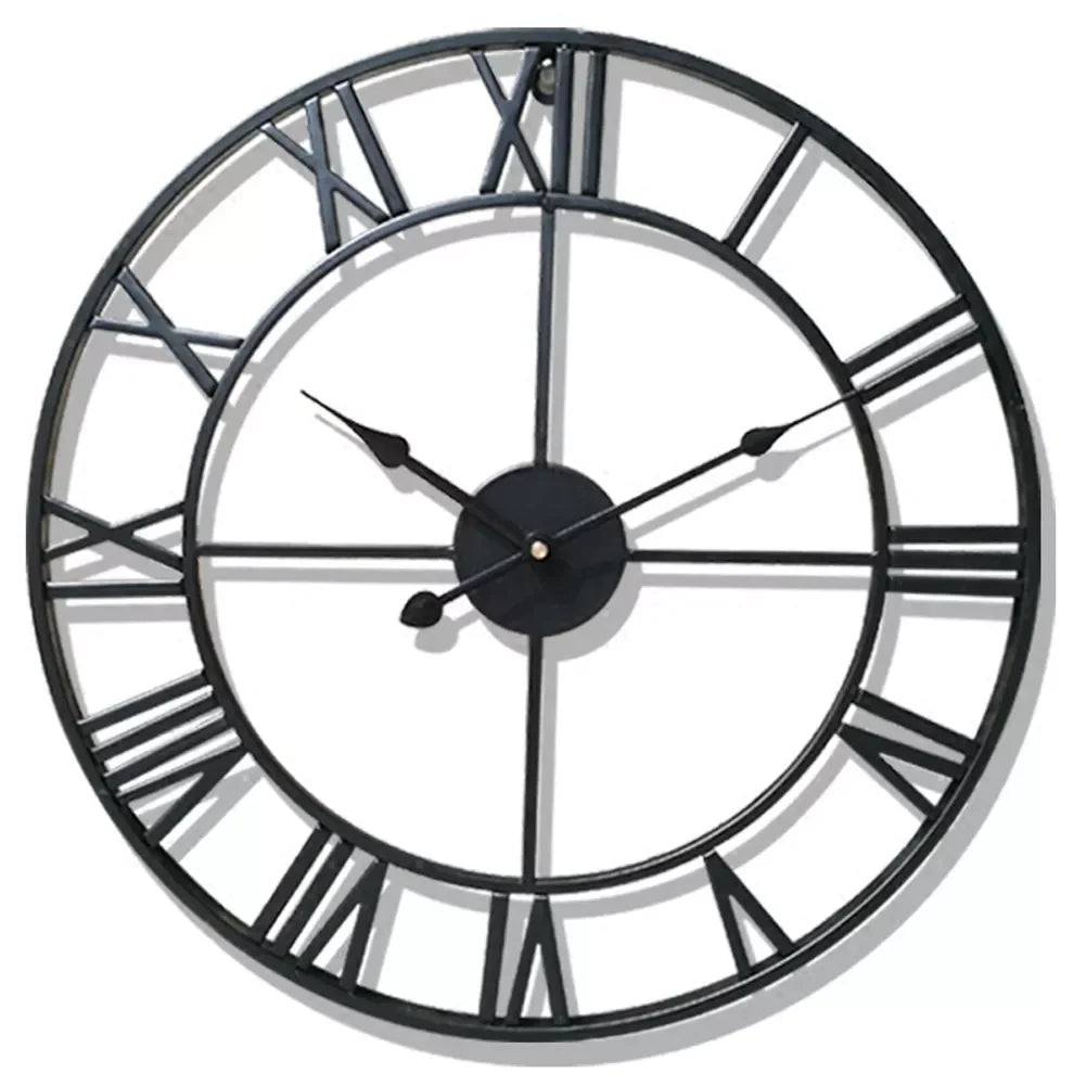 NordicaTime - Silent 3D Roman Numeral Wall Clock