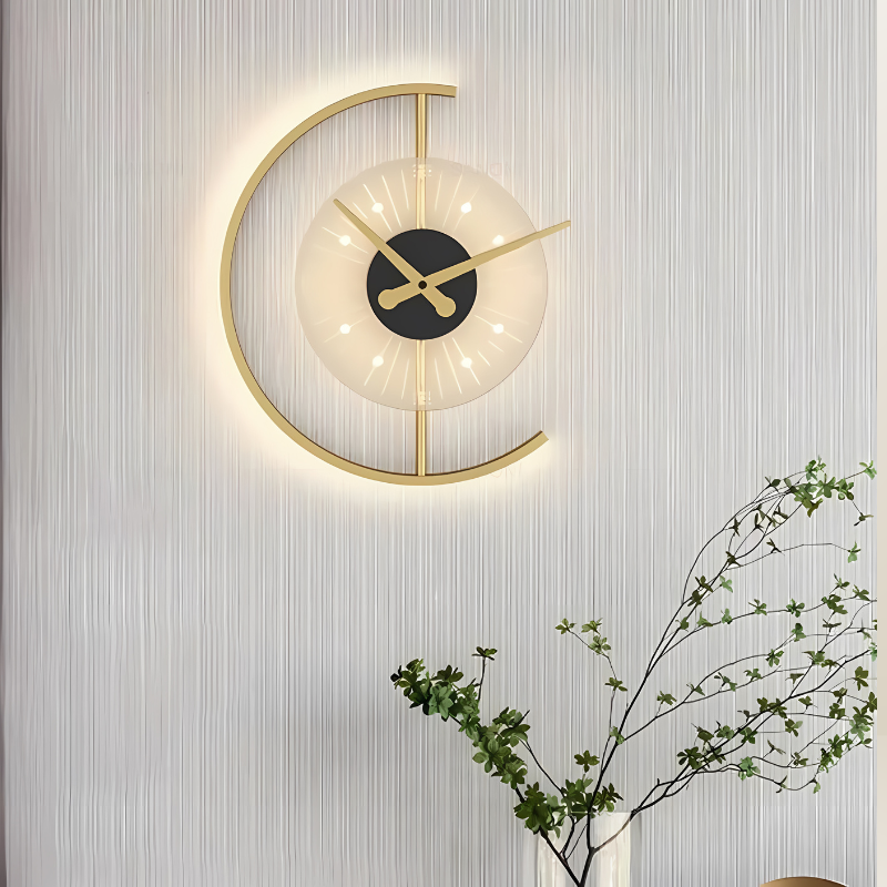 LumiClock - Modern LED Clock Wall Lamp
