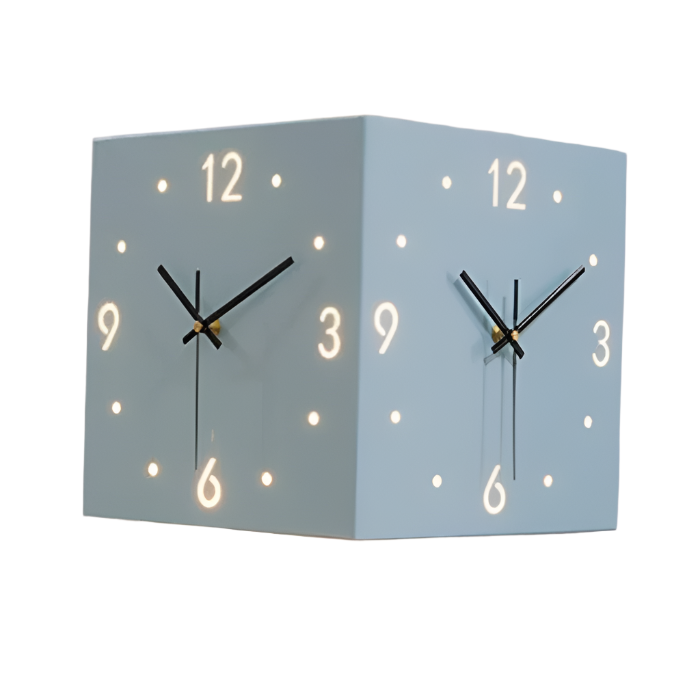 ChronoFlip – Double-Sided Rotating Wall Clock