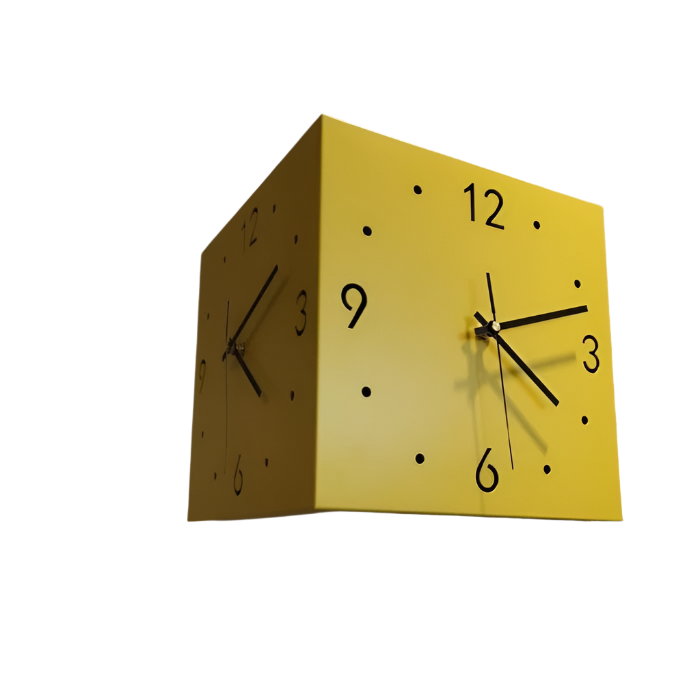 ChronoFlip – Double-Sided Rotating Wall Clock