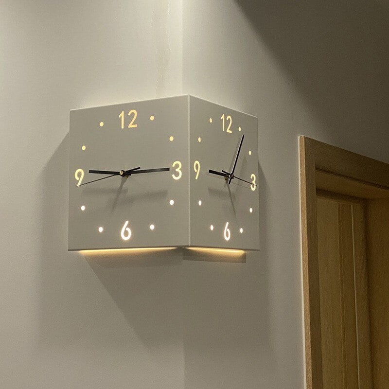 ChronoFlip – Double-Sided Rotating Wall Clock