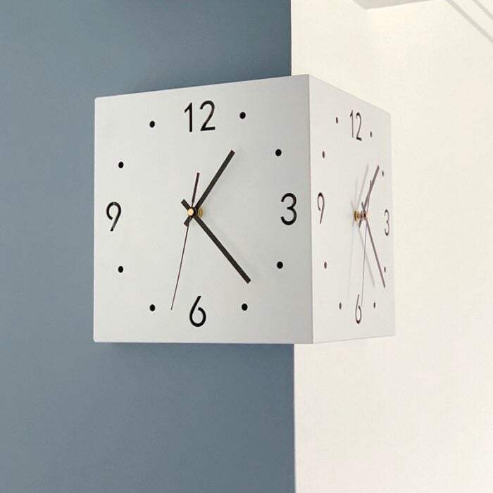 ChronoFlip – Double-Sided Rotating Wall Clock