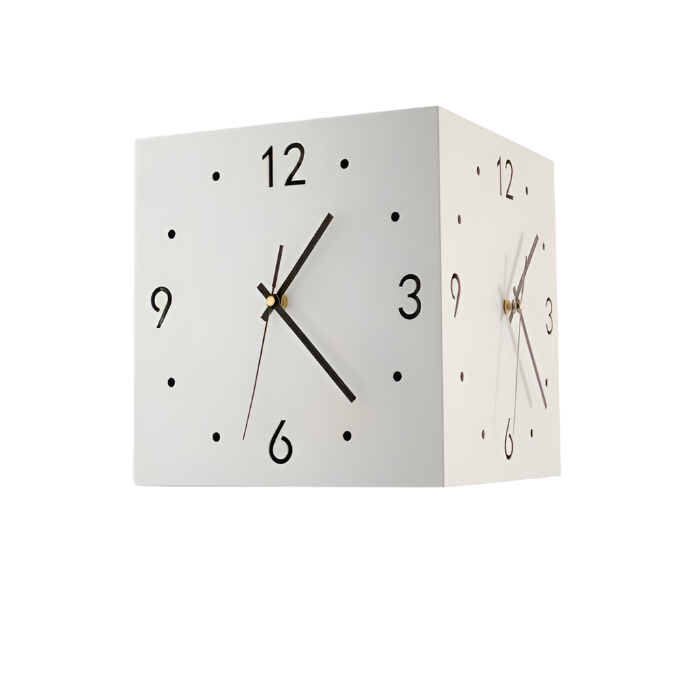 ChronoFlip – Double-Sided Rotating Wall Clock