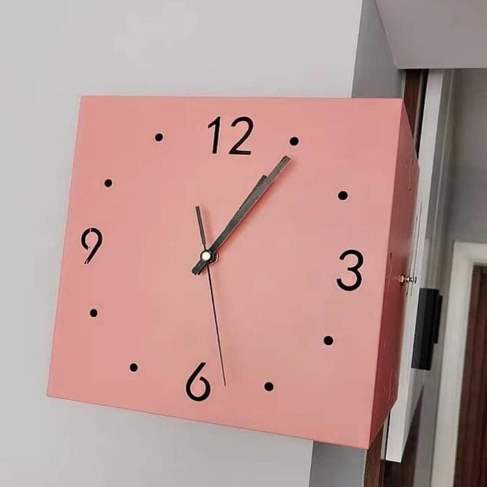 ChronoFlip – Double-Sided Rotating Wall Clock