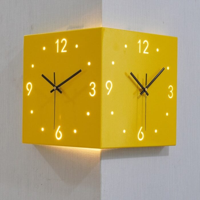 ChronoFlip – Double-Sided Rotating Wall Clock