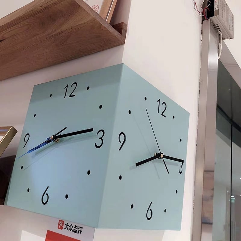 ChronoFlip – Double-Sided Rotating Wall Clock