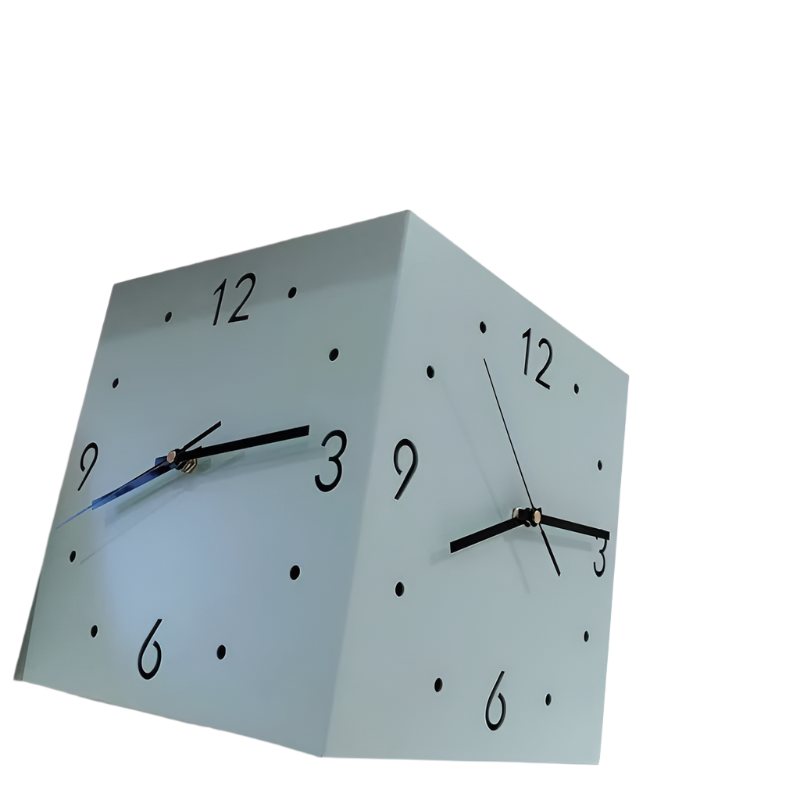 ChronoFlip – Double-Sided Rotating Wall Clock