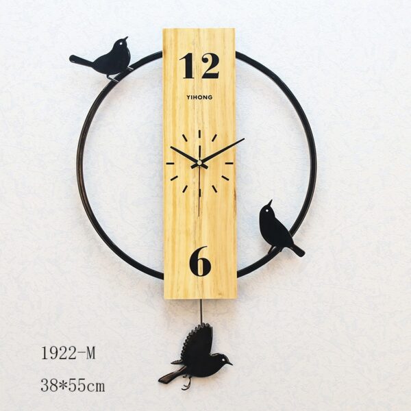 Avian Time - Elegant Birds Wall Clock