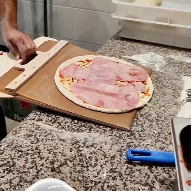 VeroSlide – Wooden Pizza Paddle for Easy Oven Transfer