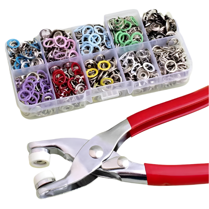 FastenPro – Automatic Buckle, Ring Hole & Button Installation Tool