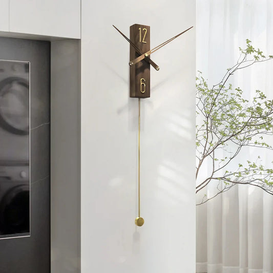 TimberCraft - Large Walnut Wall Clock