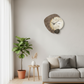 Modern Silent Wall Clock | Hanging Wall Decoration - Cream Wind Silent Wall Clock