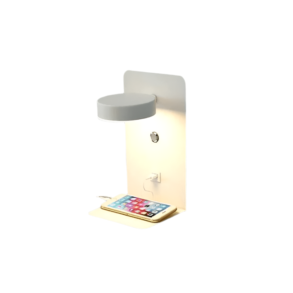 LuminCell – Wall Cellphone Holder with LED Light