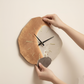 Modern Silent Wall Clock | Hanging Wall Decoration - Cream Wind Silent Wall Clock