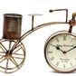 ChronoCycle - Vintage Metal Bicycle Pen Stand with Clock