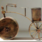 ChronoCycle - Vintage Metal Bicycle Pen Stand with Clock