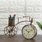 ChronoCycle - Vintage Metal Bicycle Pen Stand with Clock