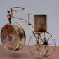 ChronoCycle - Vintage Metal Bicycle Pen Stand with Clock