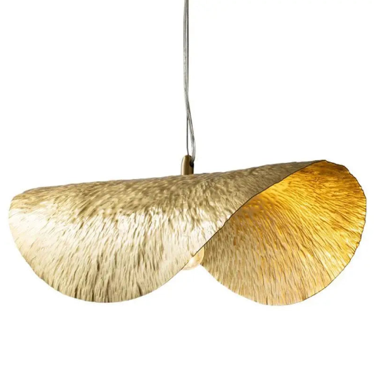 Lumisfera - Gold Lotus Leaf Chandelier