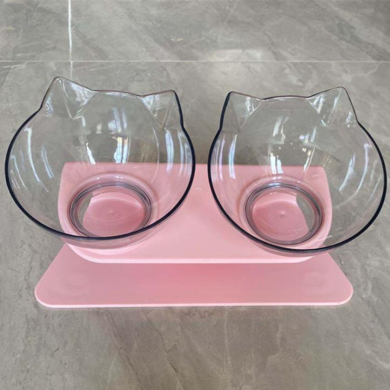 PurrfectFeed – Elevated Dual Cat Bowl