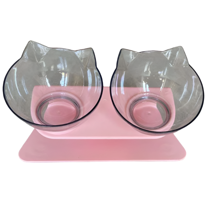 PurrfectFeed – Elevated Dual Cat Bowl