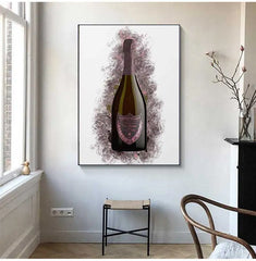 Chandon Gold Champagne Fine Art – Limited Edition Graffiti Canvas Poster