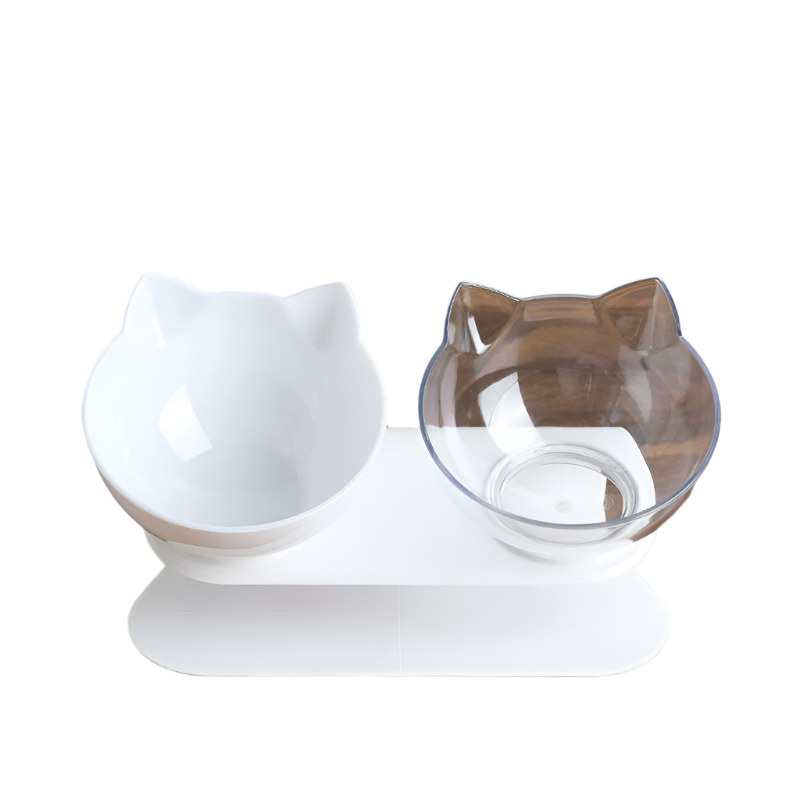 PurrfectFeed – Elevated Dual Cat Bowl