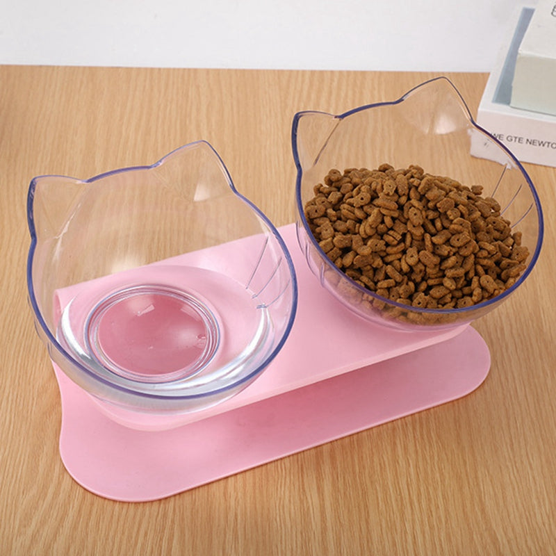 PurrfectFeed – Elevated Dual Cat Bowl